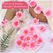 Cherry Blossom Heads,100pcs Artificial Fake Silk Cherry Blossom Petals Sakura Floral Head Decor for Craft Wedding Party